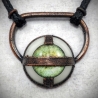 Pendentif cuivre oeil industriel steampunk