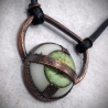 Pendentif cuivre oeil industriel steampunk