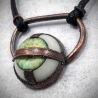 Pendentif cuivre oeil industriel steampunk