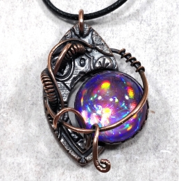 Collier cuivre galaxy indus industriel biomech biomecanique