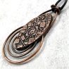 pendentif artefact cthulhu lovecraft cuivre glyphe gravure