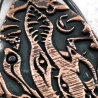 pendentif artefact cthulhu lovecraft cuivre glyphe gravure