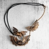Envolée de Chauve-souris cyclopes, grand collier en cuivre, creepy, halloween