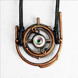 Collier Gallifrey  oeil, céleste, dr who, science fiction, sf