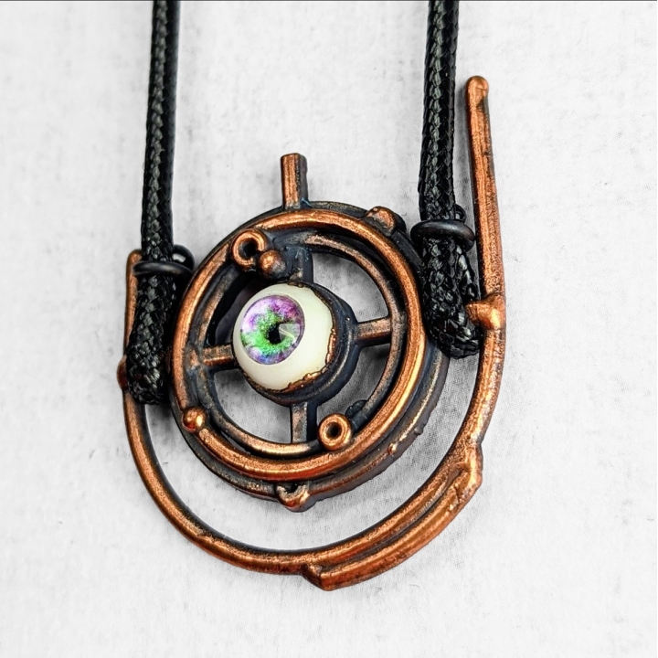 Collier Gallifrey  oeil, céleste, dr who, science fiction, sf