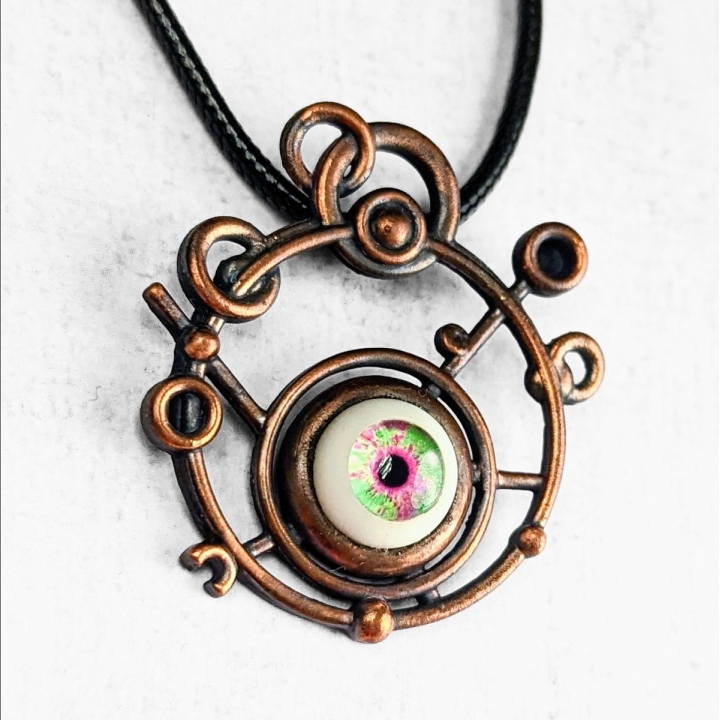 Gallifreyan / Oeil Système, bijou Dr Who, oeil, science-fiction, sfff