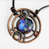 gallifreyan / cosmeownaute, collier sf chat, galaxy, espace, galaxy