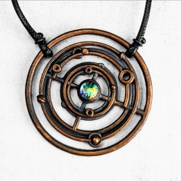 Collier Gallifreyan / Galaxy, céleste, dr who, science fiction galaxie