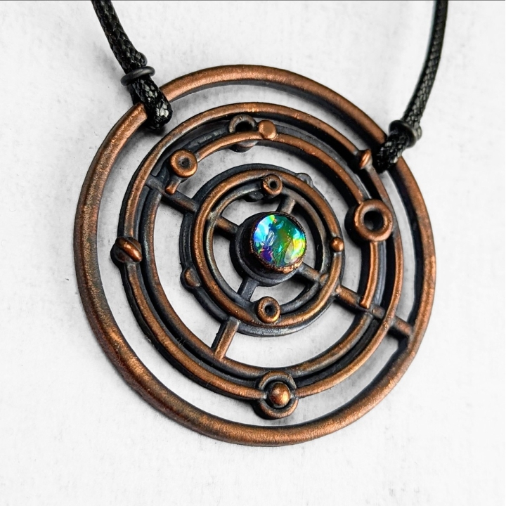 Collier Gallifreyan / Galaxy, céleste, dr who, science fiction galaxie