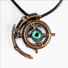 Gallifreyan / Galaxy Zarbi, pendentif science fiction, oeil, dr who,
