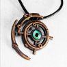 Gallifreyan / Galaxy Zarbi, pendentif science fiction, oeil, dr who,