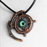 Gallifreyan / Galaxy Zarbi, pendentif science fiction, oeil, dr who,