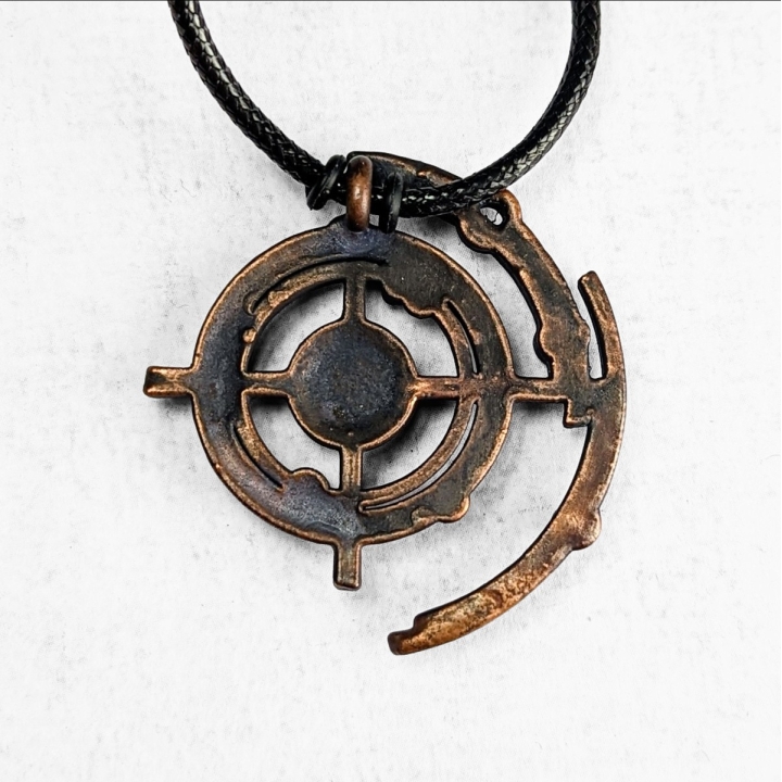 Gallifreyan / Galaxy Zarbi, pendentif science fiction, oeil, dr who,
