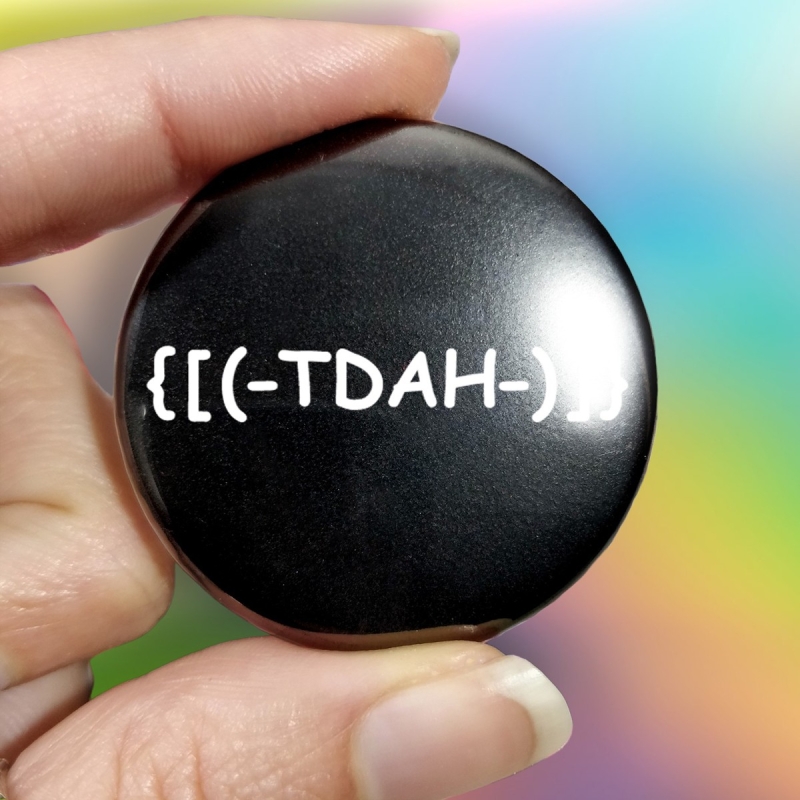 badge pins feministe neuroatypie syntwave vaporwave retrowave tdah adhd