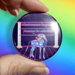 badge pins feministe neuroatypie syntwave vaporwave retrowave