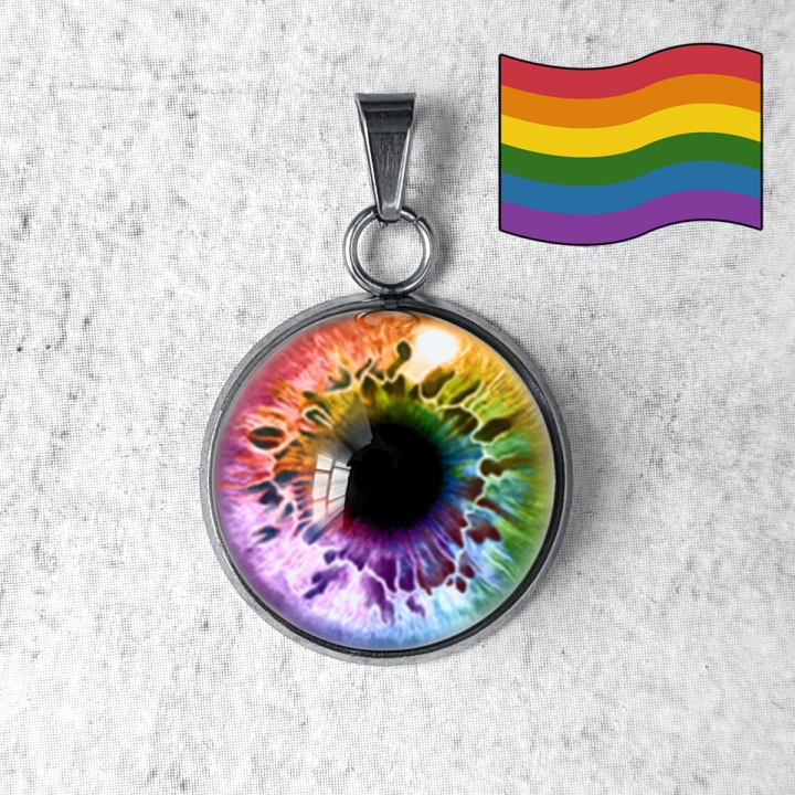 Pendentif Oeil Humain LGBTQIA+ Attirance