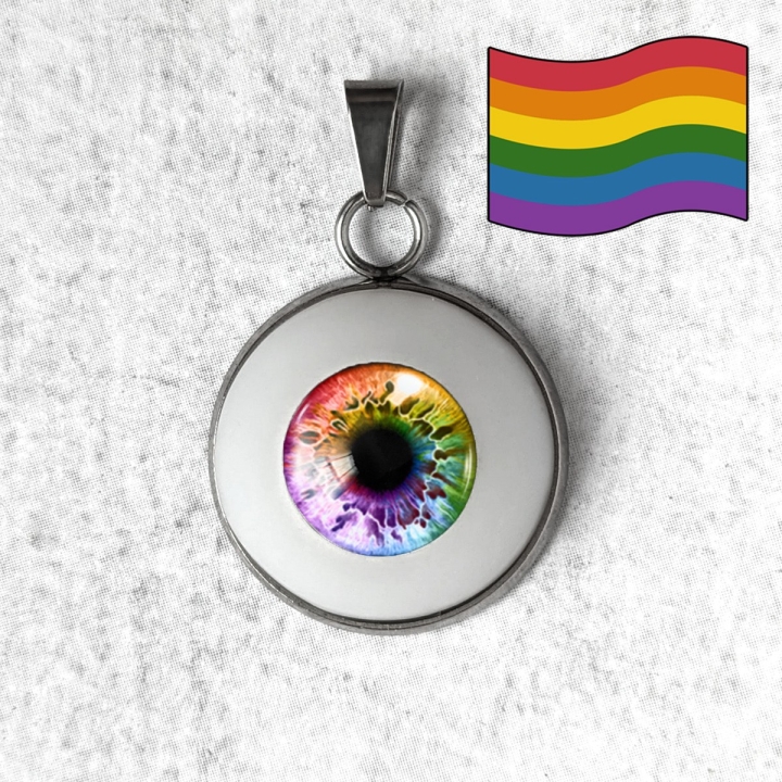Pendentif Oeil Humain LGBTQIA+ Attirance