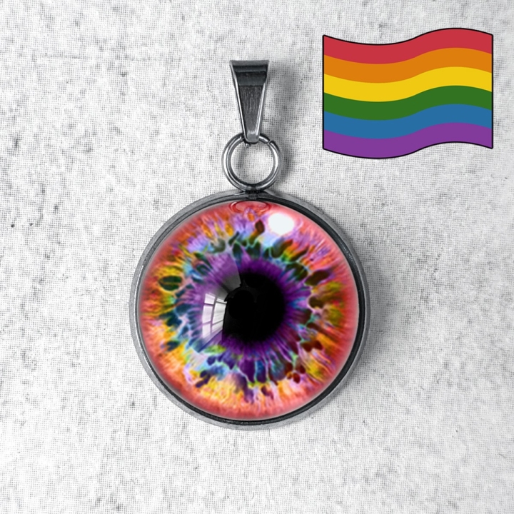 Pendentif Oeil Humain LGBTQIA+ Attirance