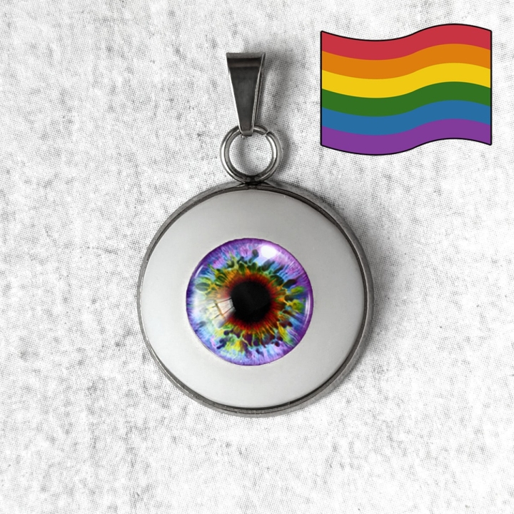 Pendentif Oeil Humain LGBTQIA+ Attirance