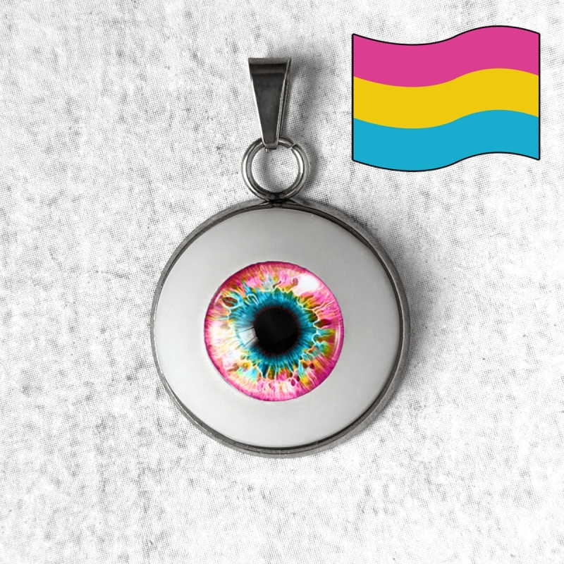 Pendentif Oeil Humain LGBTQIA+ Attirance