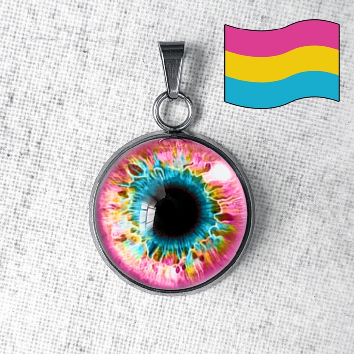 Pendentif Oeil Humain LGBTQIA+ Attirance