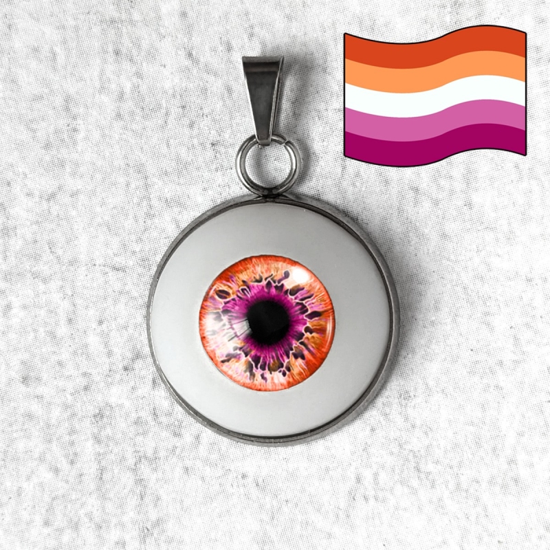 Pendentif Oeil Humain LGBTQIA+ Attirance