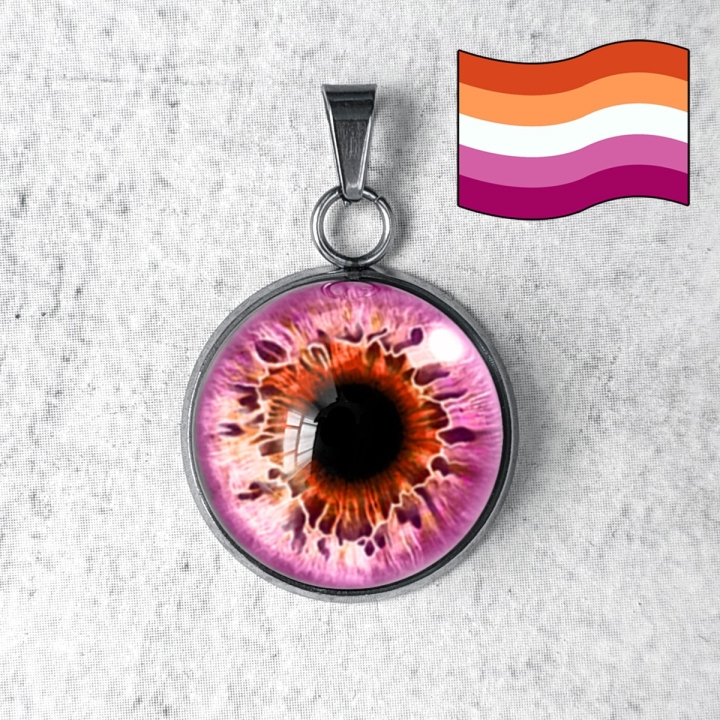Pendentif Oeil Humain LGBTQIA+ Attirance