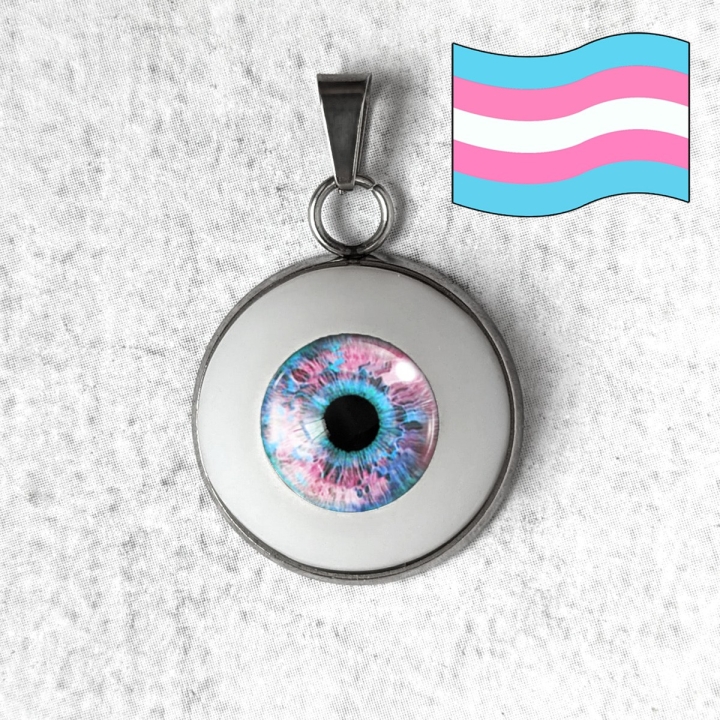 pendentif collier œil oeil yeux humain lgbt lgbtqia queer féministe trans