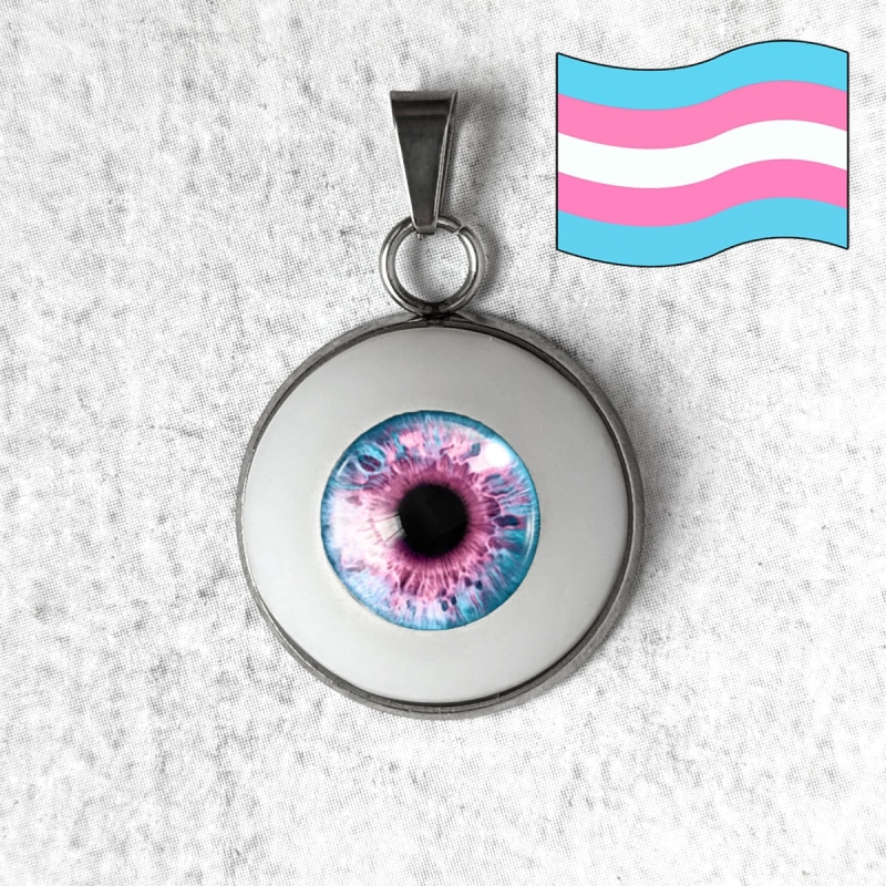pendentif collier œil oeil yeux humain lgbt lgbtqia queer féministe trans