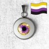 Pendentif œil Humain LGBTQIA+ genre