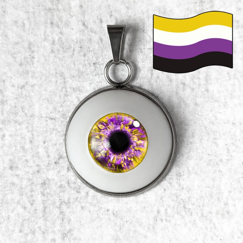 Pendentif œil Humain LGBTQIA+ genre