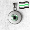 pendentif bijou collier œil oeil yeux humain lgbt lgbtqia queer féministe genderqueer agenre agender