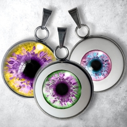 pendentif collier œil oeil yeux humain lgbt lgbtqia queer féministe gay