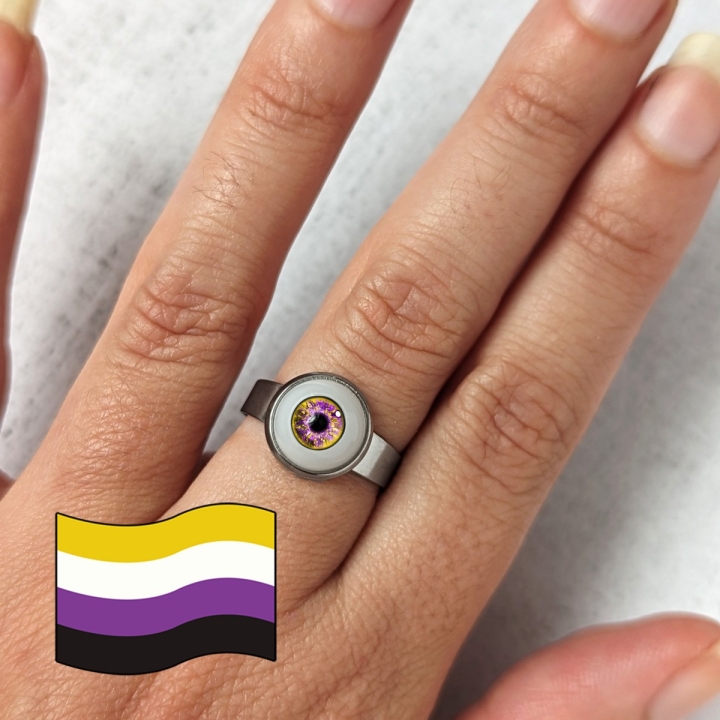 bague bijou œil oeil yeux humain lgbt lgbtqia queer féministe trans non binaire non binary
