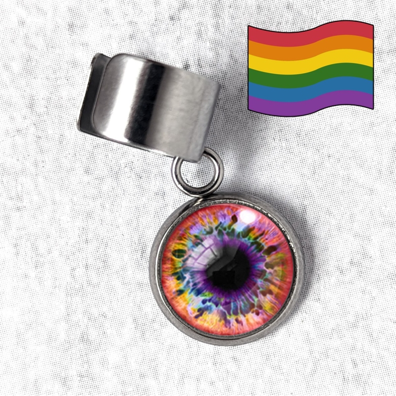 Bague d'oreille œil Humain LGBTQIA+ attirance