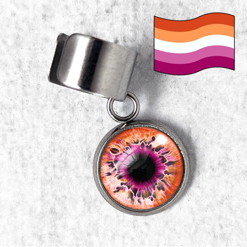 Bague d'oreille œil Humain LGBTQIA+ attirance