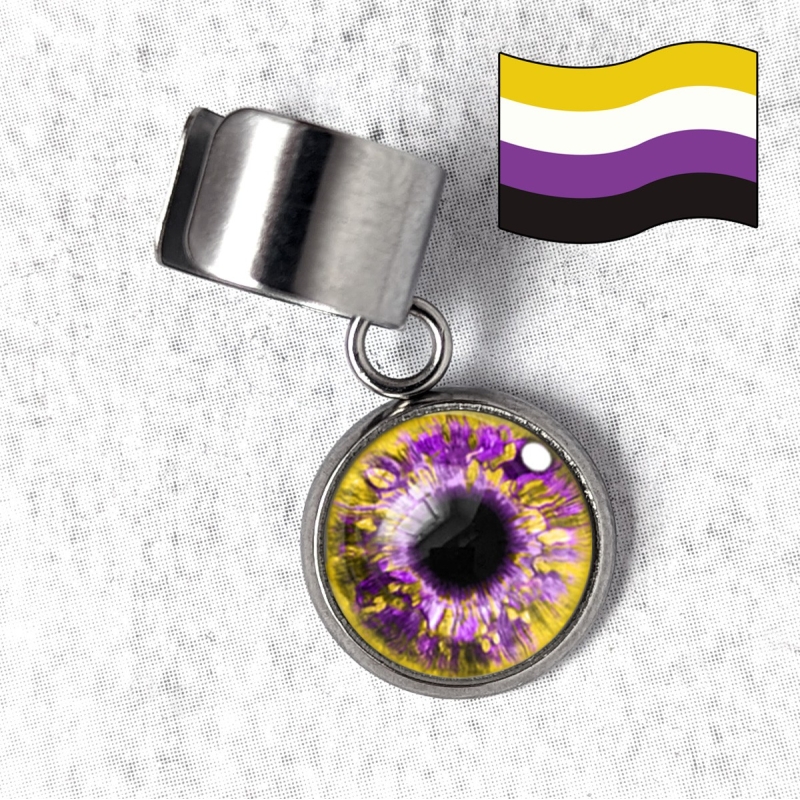 Bague d'oreille œil Humain LGBTQIA+ genre