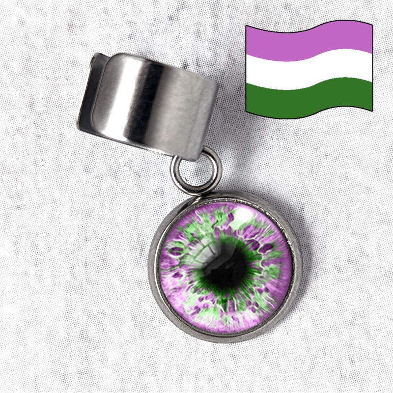 Bague d'oreille œil Humain LGBTQIA+ genre
