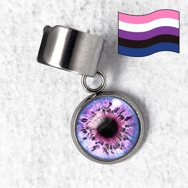 Bague d'oreille œil Humain LGBTQIA+ genre