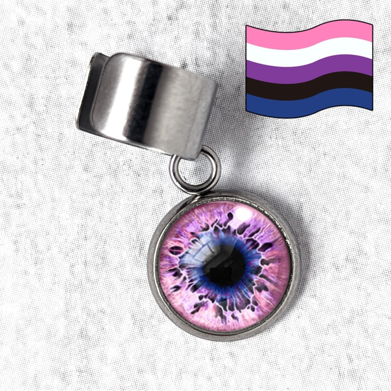 Bague d'oreille œil Humain LGBTQIA+ genre