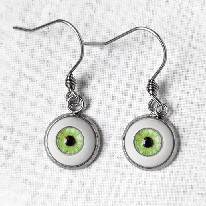 Boucles d'oreilles Oeil Humain Naturel