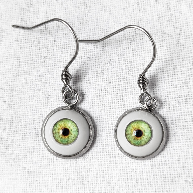 Boucles d'oreilles Oeil Humain Naturel