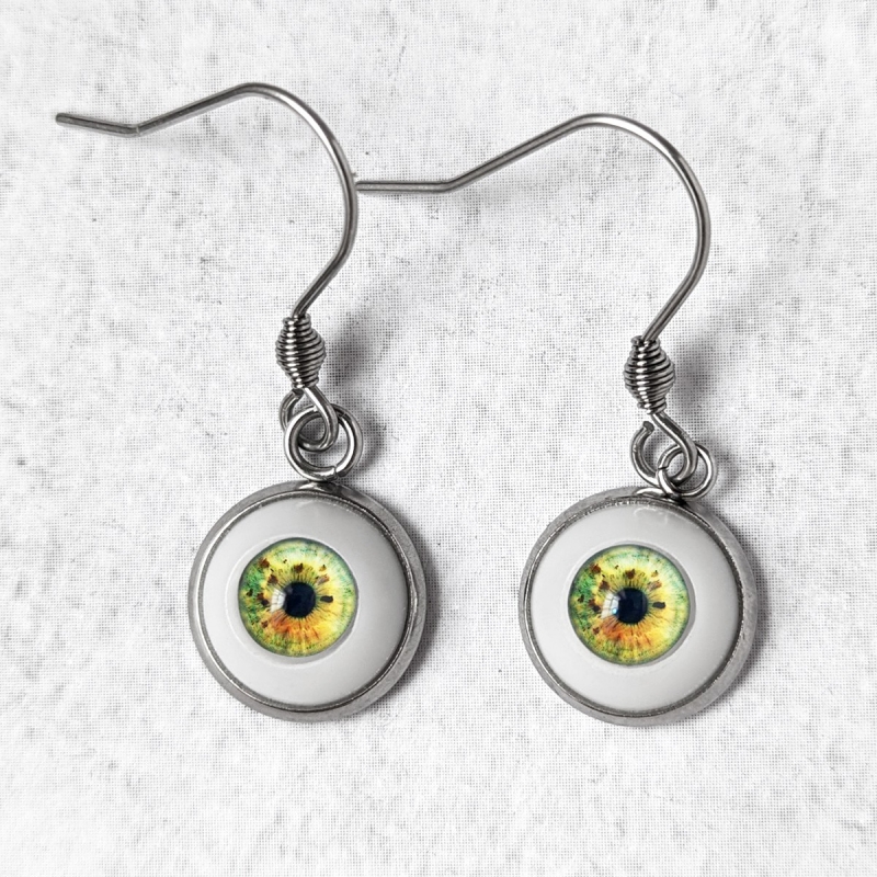 Boucles d'oreilles Oeil Humain Naturel