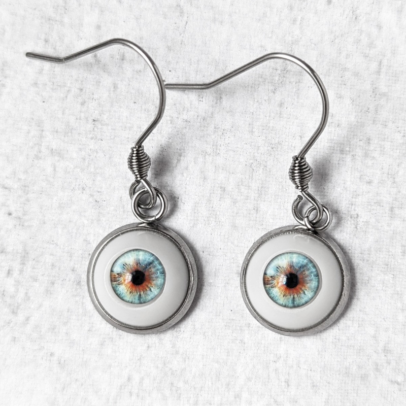 Boucles d'oreilles Oeil Humain Naturel