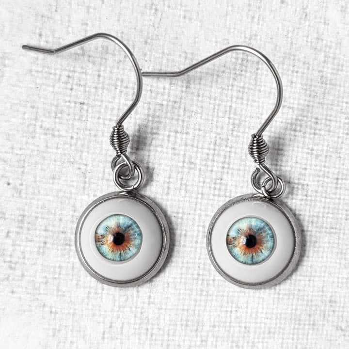 Boucles d'oreilles Oeil Humain Naturel