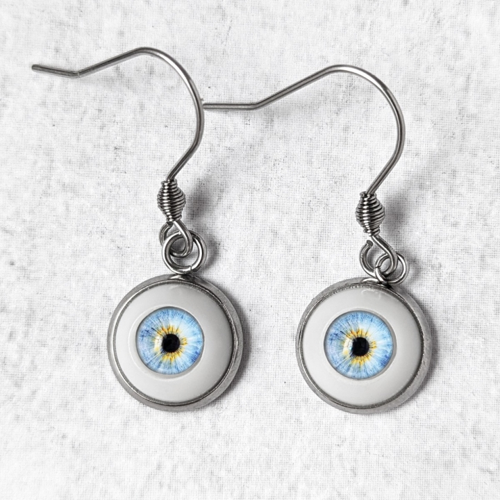 Boucles d'oreilles Oeil Humain Naturel