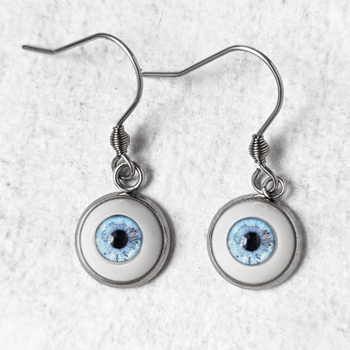 Boucles d'oreilles Oeil Humain Naturel