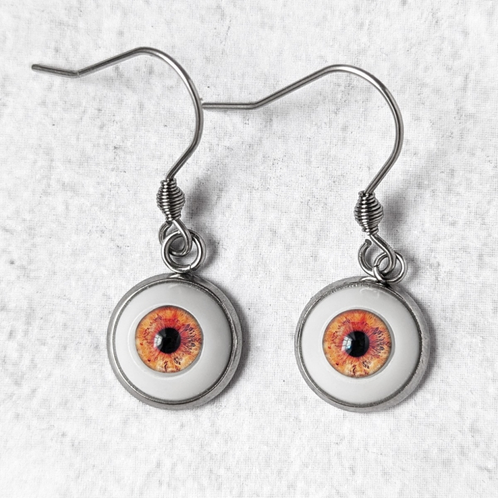 Boucles d'oreilles Oeil Humain Naturel