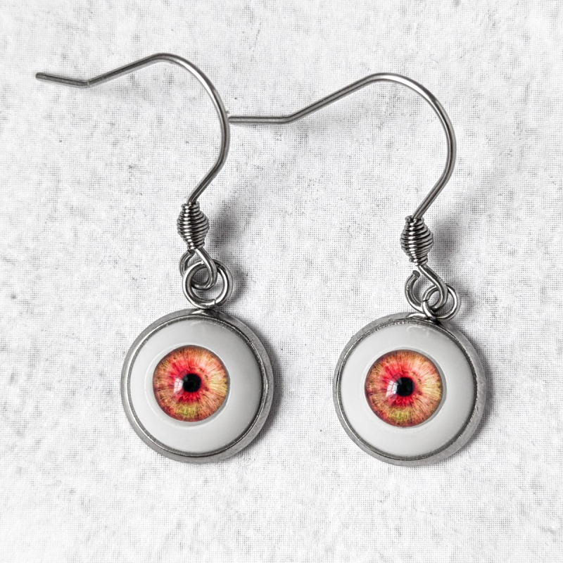 Boucles d'oreilles Oeil Humain Naturel
