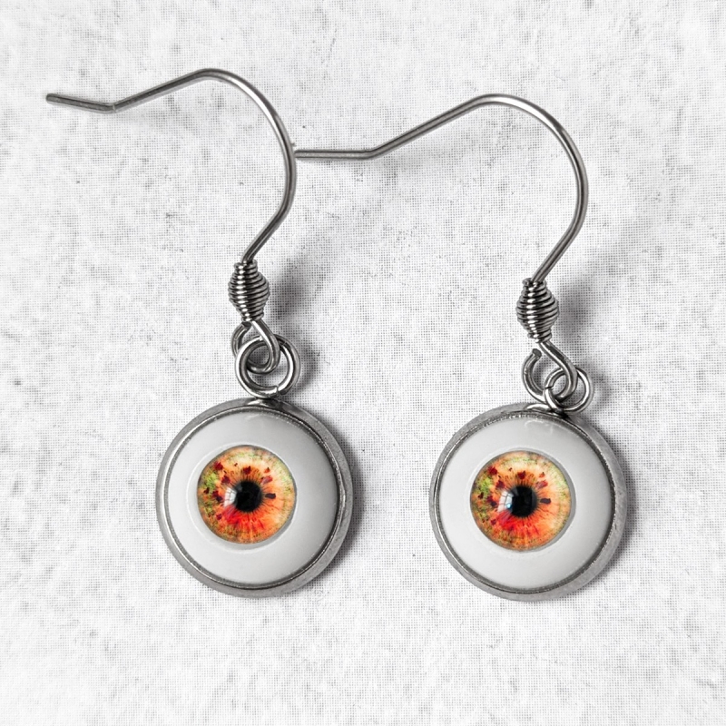 Boucles d'oreilles Oeil Humain Naturel